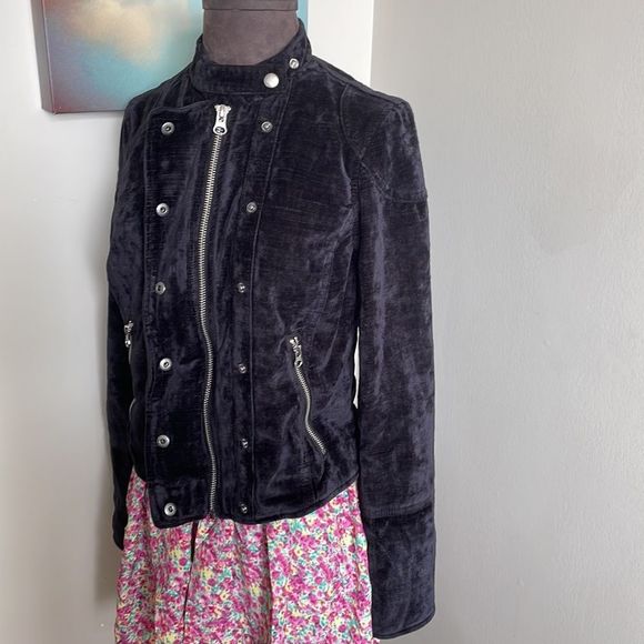 🖤 Free People Black Velvet Jacket - Picture 2 of 13